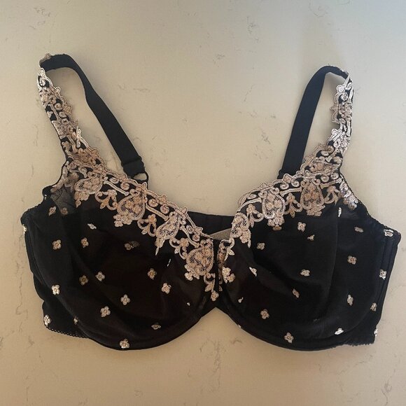 Bali Lace Desire Minimizer Underwire Bra in Black, 36DD‎ / 36E, 3573 - Picture 1 of 5